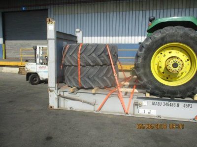 Huge John Deere Tractor with Spare Tires