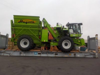 Large Green Corn Harvester